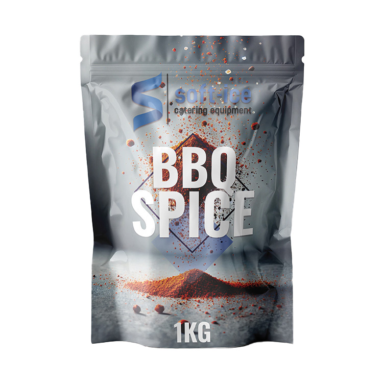 1Kg packet of BBQ Spice from Soft-Ice Catering Equipment, perfect for seasoning grilled meats and vegetables.